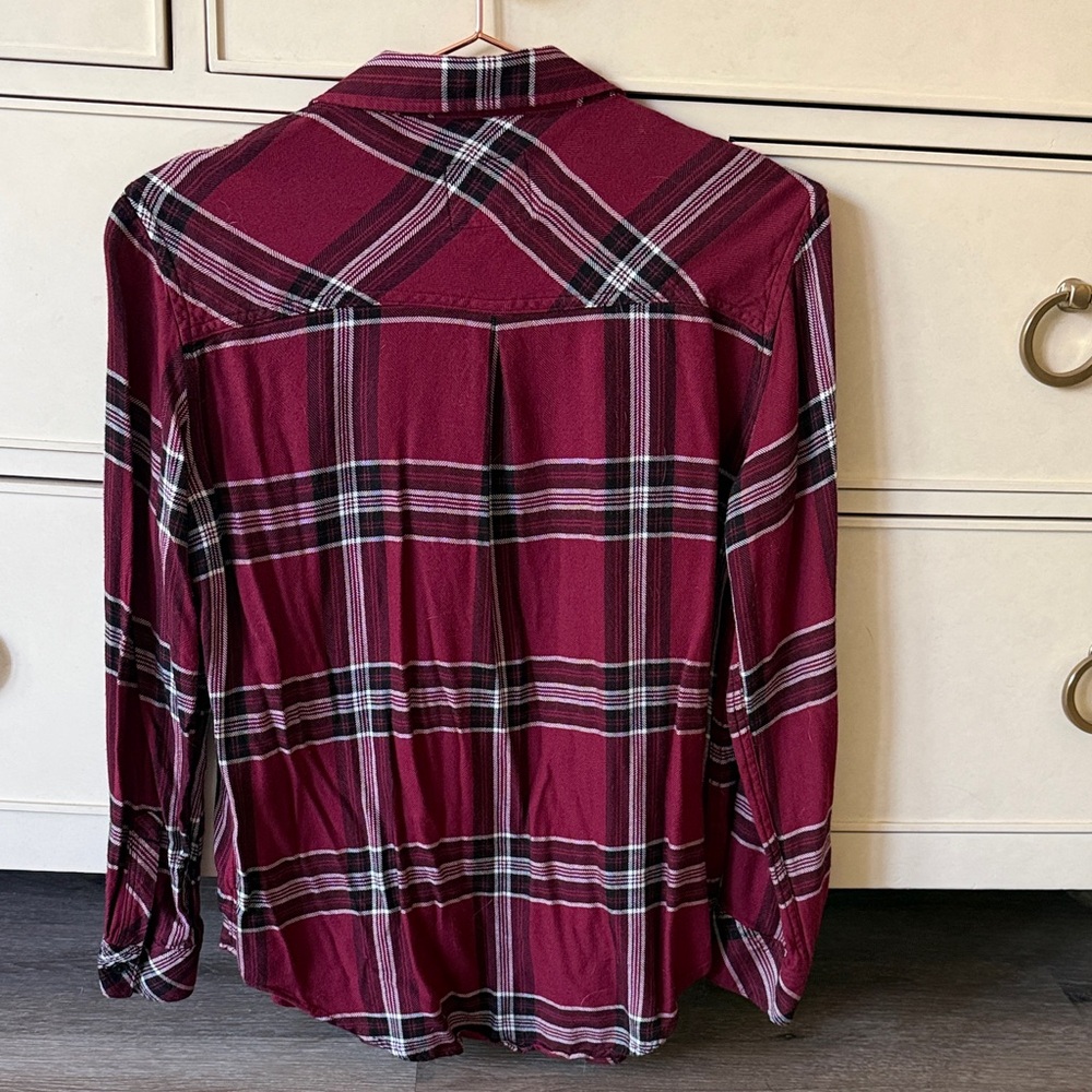 Rails Burgundy Plaid Button-Down Shirt - Picture 4 of 5